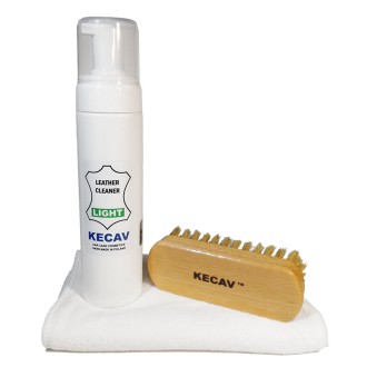 Kecav Leather Cleaner Light set - zestaw do czyszczenia skór