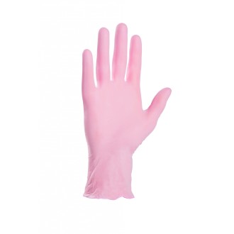Rękawiczki nitrylowe bezpudrowe różowe 100 sztuk rozmiar M