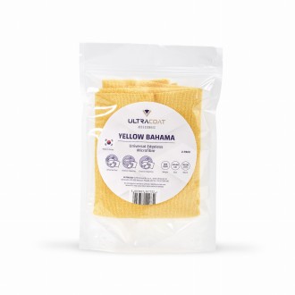 Ultracoat Yellow Bahama Mikrofibre Cloth 2-pack