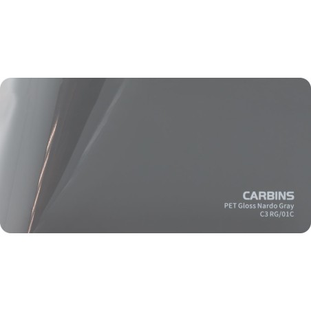 Carbins C3 RG/01C PET Gloss Nardo Gray 1MB - folia do zmiany koloru samochodu